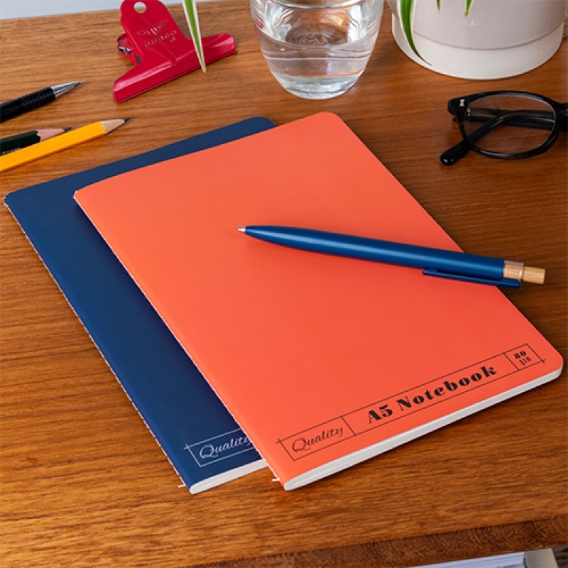 A5 notebooks (set of 2) - Orange & blue | Rex London