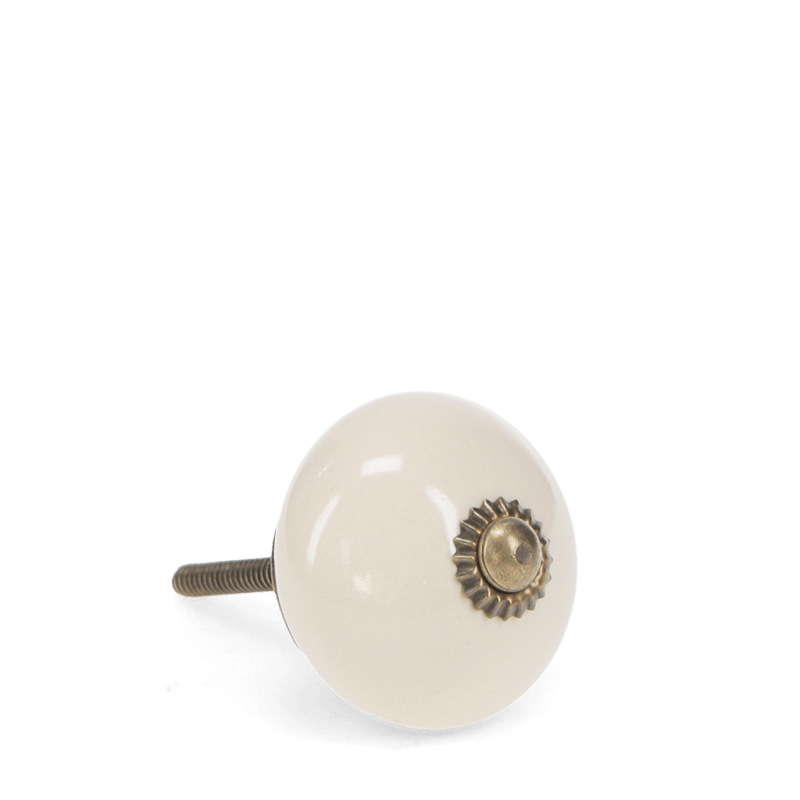 Retro ceramic door knob - Cream Retro ceramic door knob - Cream