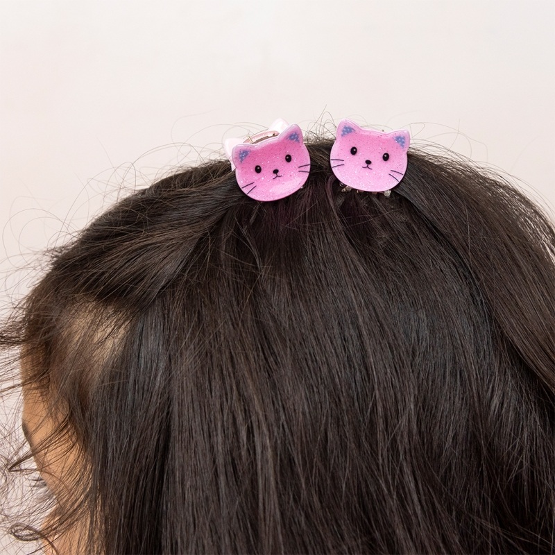 Mini hair claw clips (set of 2) - Pink cats | ﻿Rex London