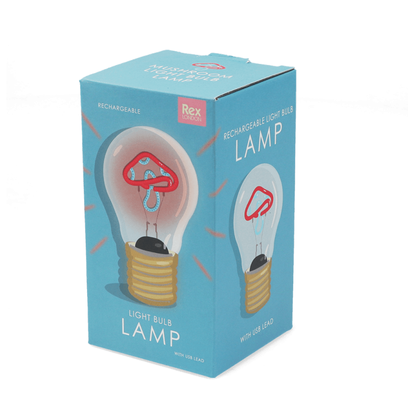USB rechargeable light bulb lamp - Mushroom | Rex London