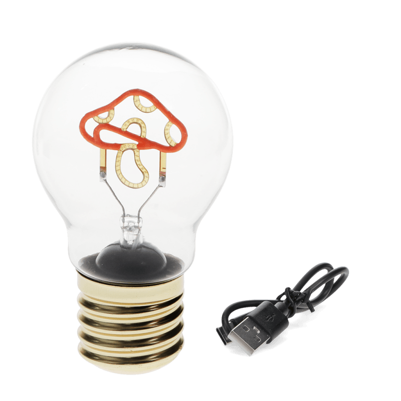 USB rechargeable light bulb lamp - Mushroom | Rex London