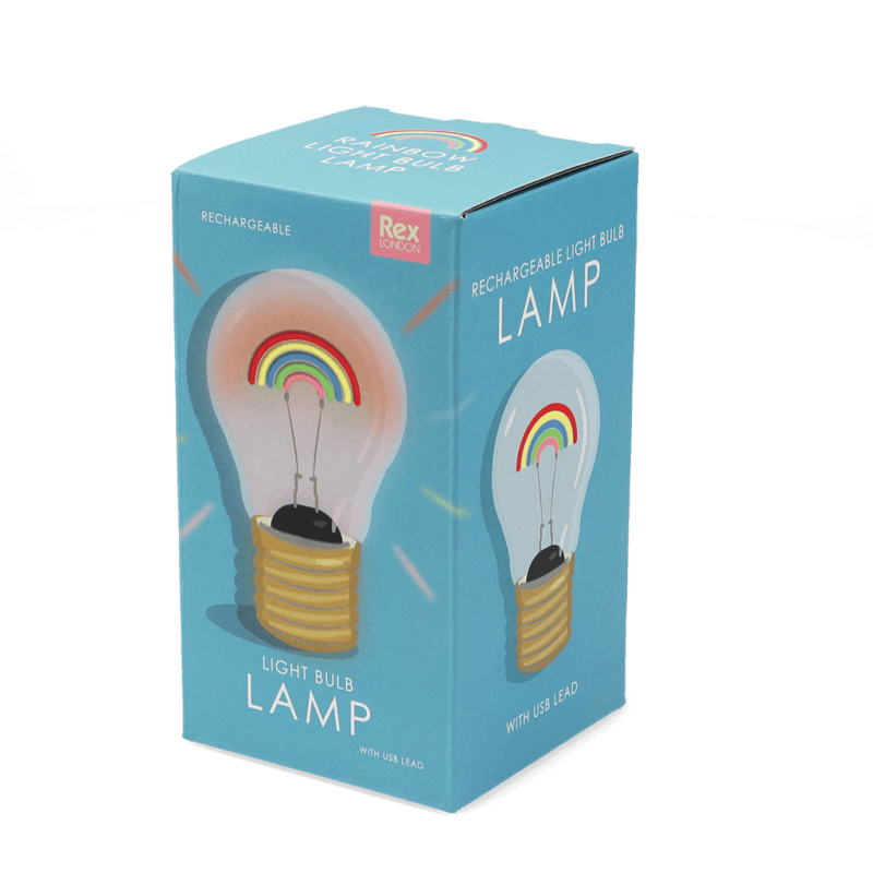 USB rechargeable light bulb lamp - Rainbow | Rex London