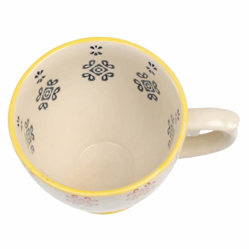 Stoneware Tea Cup Medina Blue Tile ﻿Rex London