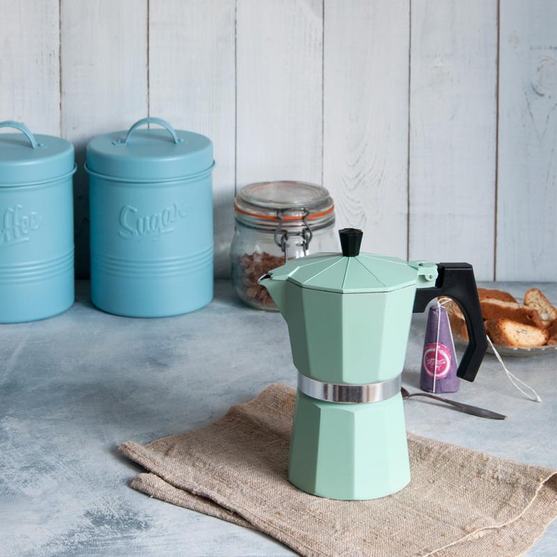 Classic Espresso Coffee Pot Mint ﻿Rex London
