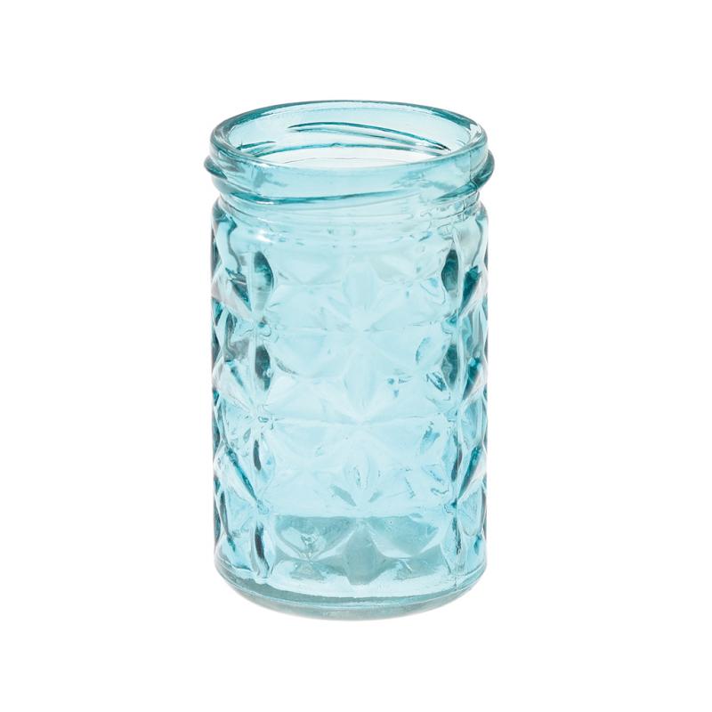 SET OF 6 COLOURED GLASS TEALIGHT HOLDERS ﻿Rex London