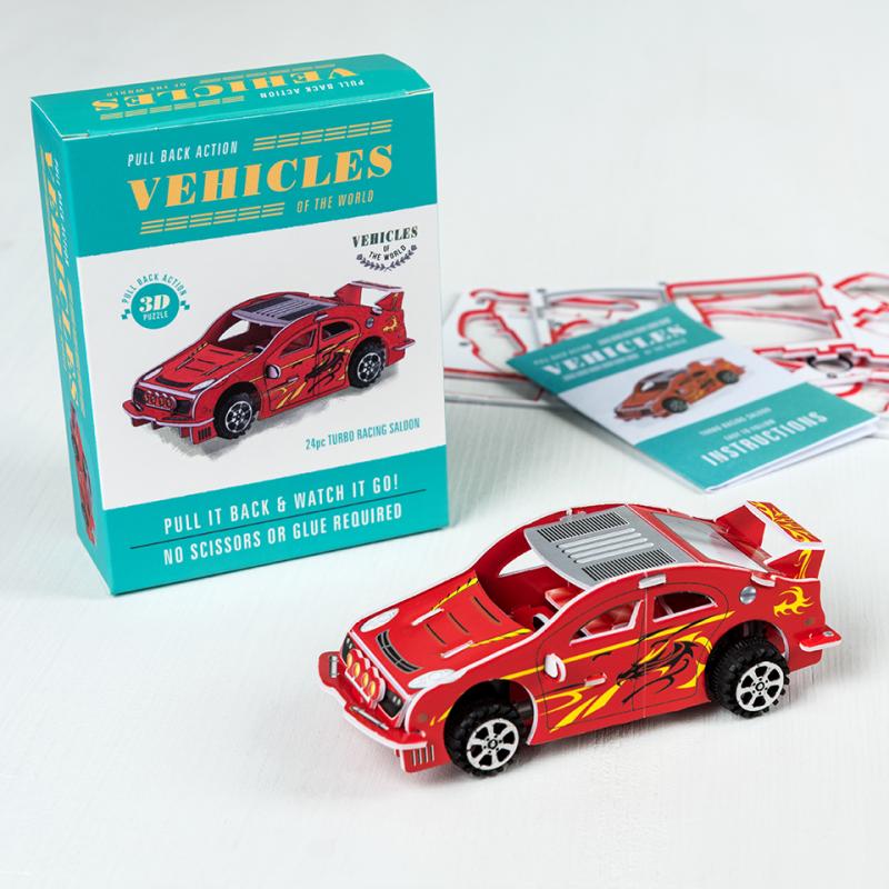 MAKE YOUR OWN PULL BACK RACING CAR ﻿Rex London