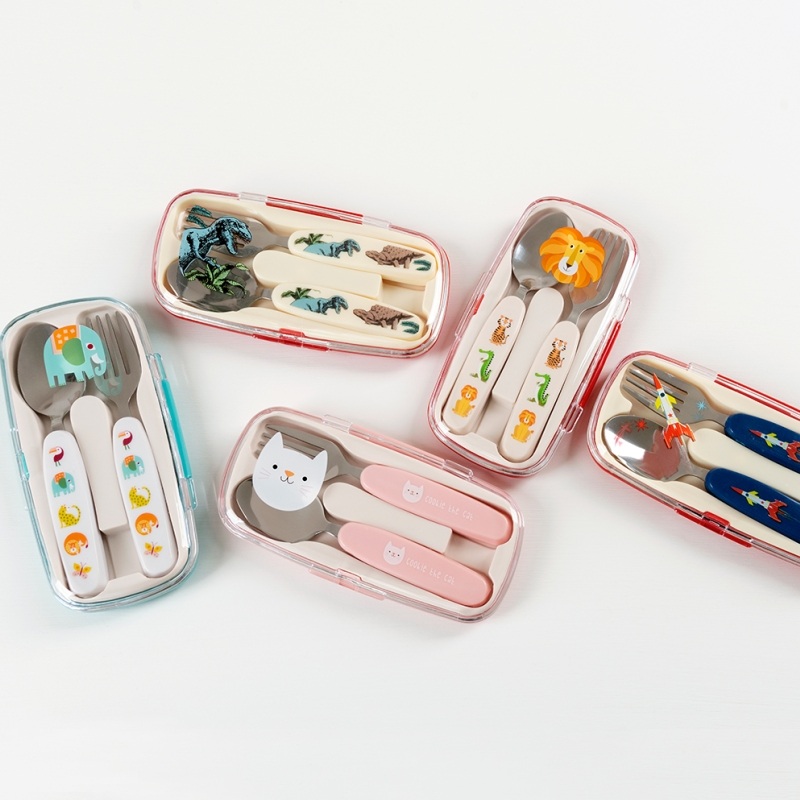 新品✤ HEART SPOON FORK SET HUMANMADE ４本セット Children's cutlery set - Colourful Creatures | ﻿Rex London