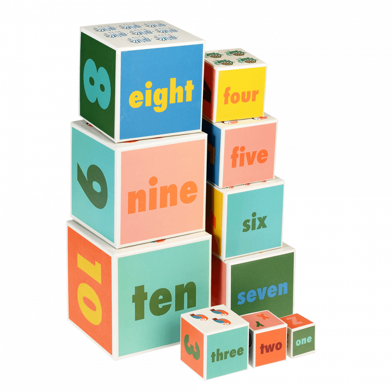 Stacking blocks with numbers - Wild Wonders | Rex London