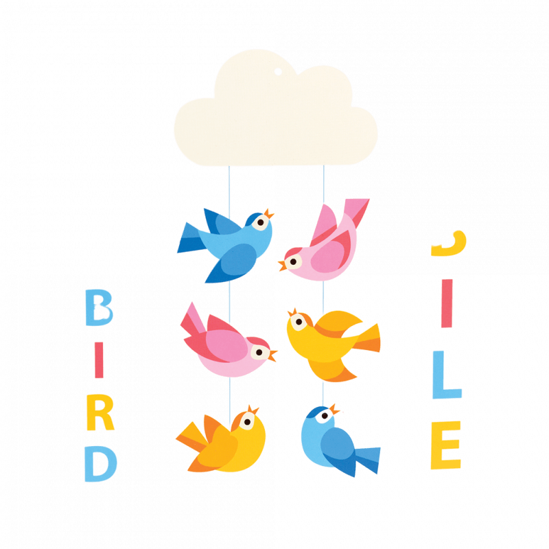 ﻿BABY BIRD MOBILE ﻿Rex London
