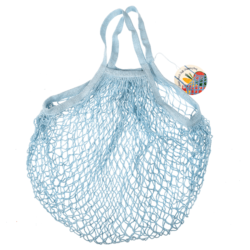 BABY BLUE FRENCH STYLE STRING SHOPPING BAG | Rex London