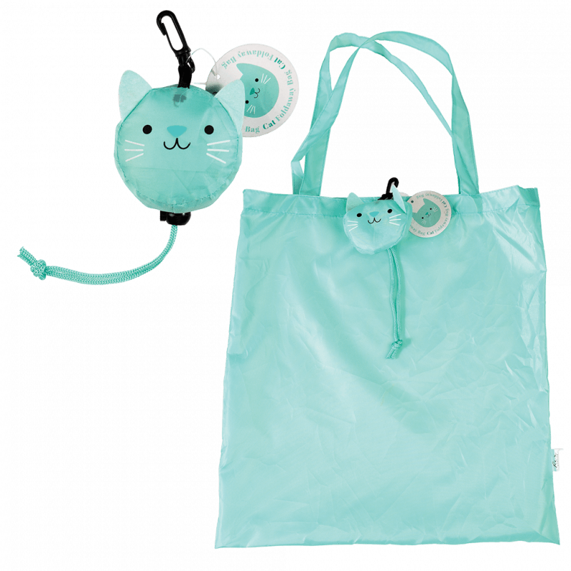 ﻿COOKIE THE CAT FOLDAWAY BAG ﻿Rex London