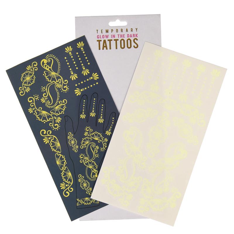 GLOW IN THE DARK TEMPORARY TATTOOS ﻿Rex London