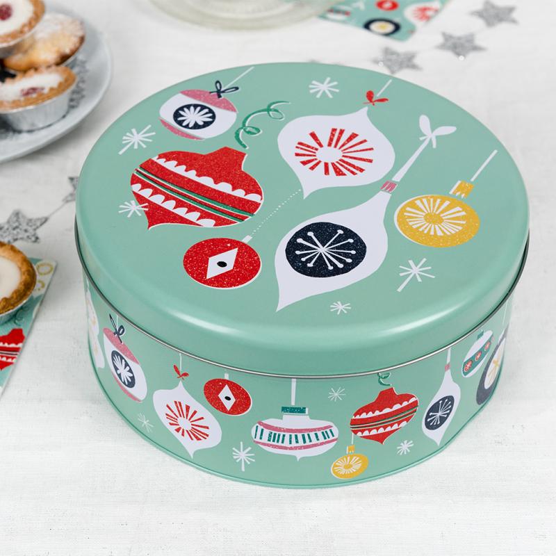 JOLIE NOEL CHRISTMAS CAKE TIN Rex London