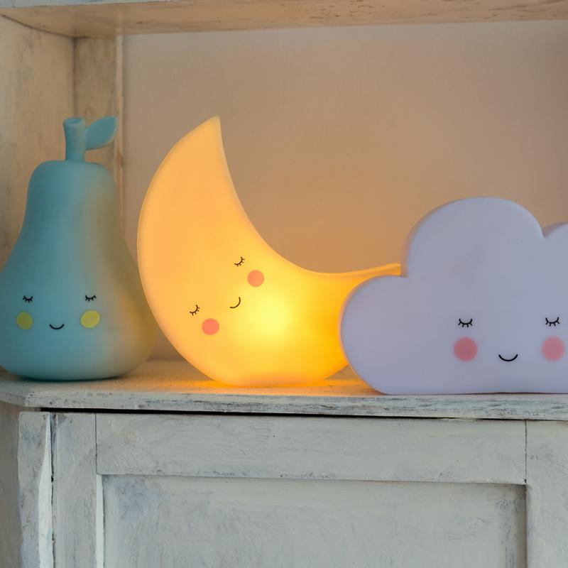 Night light Yellow moon Rex London