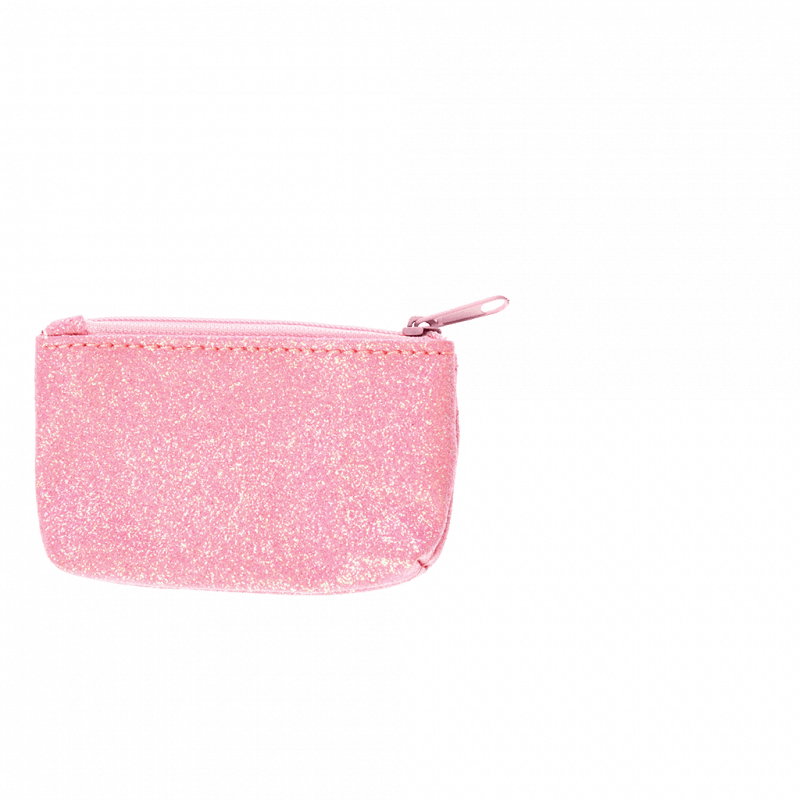 ﻿PINK GLITTER MINI PURSE ﻿Rex London