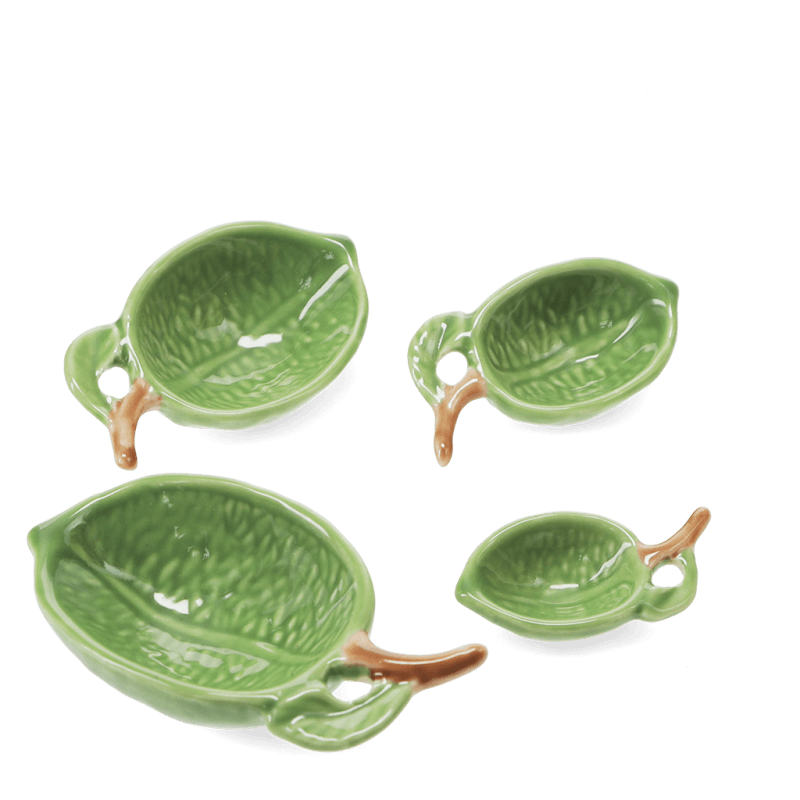 Rex Spoon Ceramic measuring spoons (set of 4) - Limes | Rex London