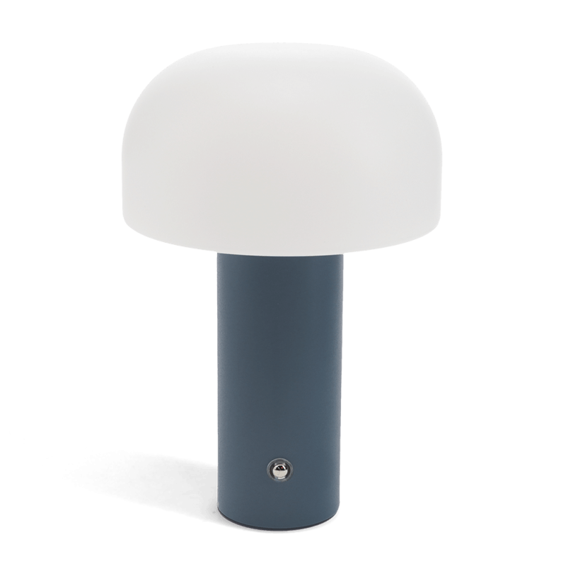 USB rechargeable mushroom touch lamp - Blue | ﻿Rex London