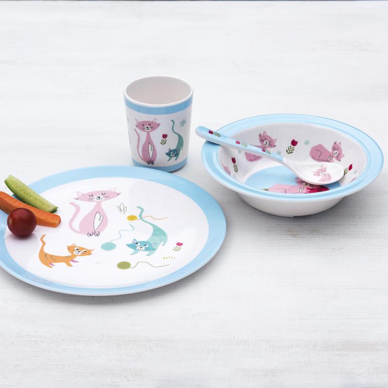 Cat's Life Melamine Plate ﻿Rex London