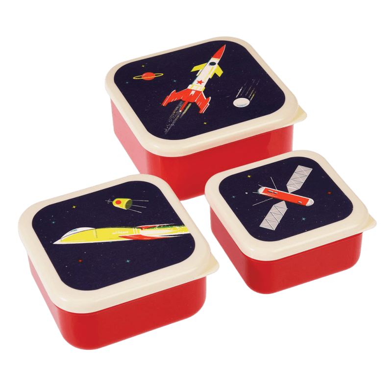 Rex London Lunchbox Mit Space-Design – Praktische Brotdose Mit Herausnehmbarem Fach
