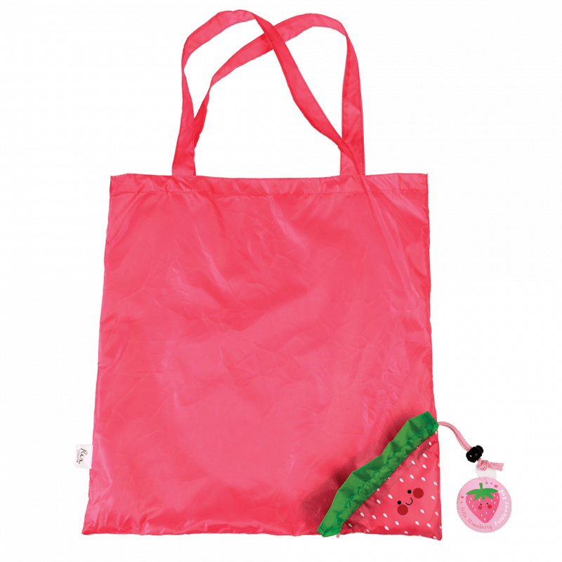 ﻿Strawberry Foldaway Bag | ﻿Rex London