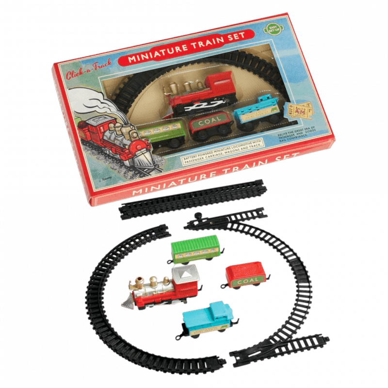 Miniature battery hot sale operated train set