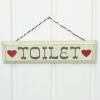 wooden sign Toilet