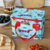 Insulated lunch bag - Sausage Dog (blue)