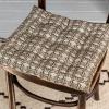 Seat pad cushion (37x37cm) - Brown lily