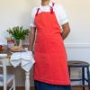 Two-tone utility apron - Coral