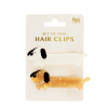 Hair clips (set of 2) - Sausage dogs