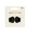 Mini hair claw clips (set of 2) - Black cats