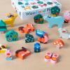 Wooden animal playset - Woodland