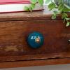 Ceramic drawer knob - blue