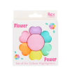 set of six flower highlighters in a box