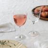 Etched star wine glasses 250ml (set of 2) - Clear