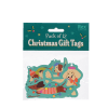 A package of 12 Christmas gift tags featuring dog designs