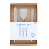 3-piece cheese knife set in box