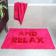 pink relax cotton tufted bath mat