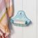 Wall-mounted enamel soap dish - Blue