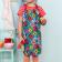 Wipeable cotton children's apron - Ladybird
