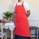 Two-tone utility apron - Coral