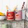 Medium storage tins (set of 2) - Cherry