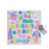 Colourful secret diary with cute cartoons illustrations and a padlock on the cover.