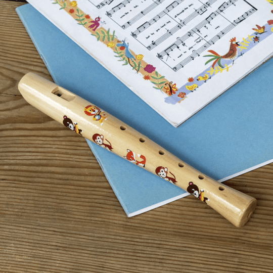 Animal band wooden recorder