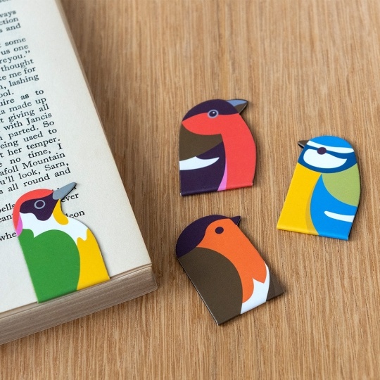 Garden bird bookmarks