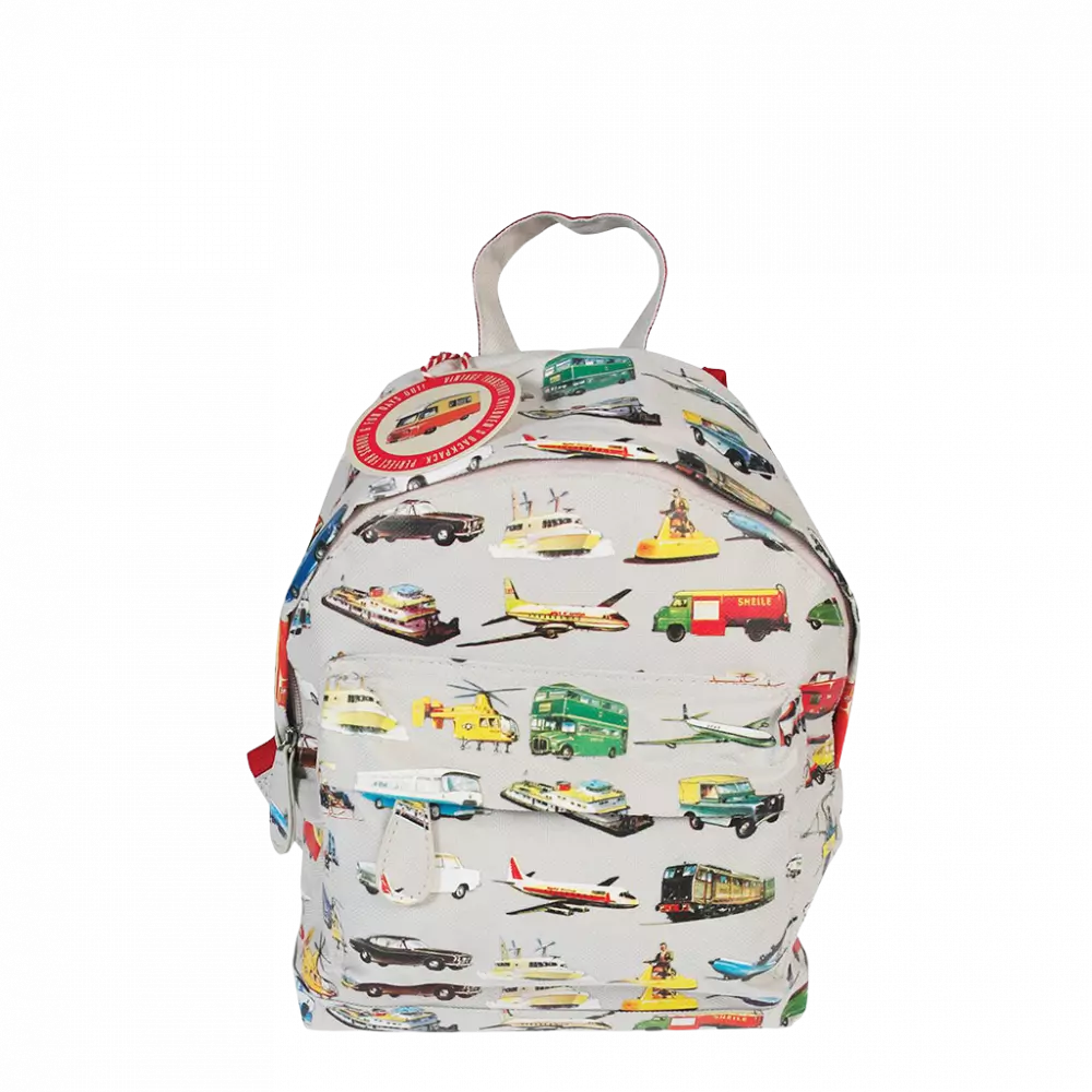 Rex London - Mini children's backpack - Vintage Transport - Product Main Image
