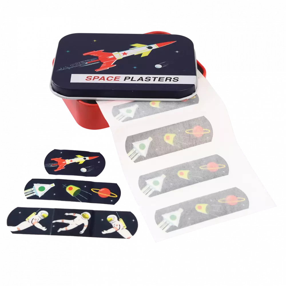 Rex London - Space Age Plasters In A Tin Pack of 30 - Product Main Image