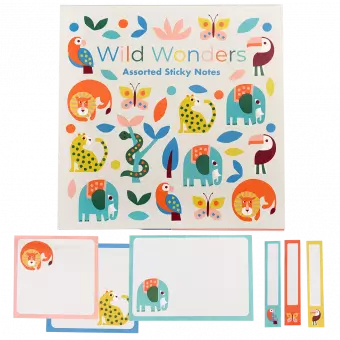 Wild wonders sticky notes