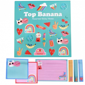 Top banana sticky notes
