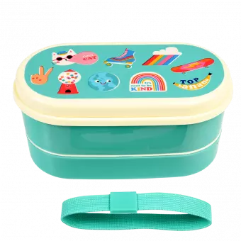 Top Banana bento box with elastic strap removed